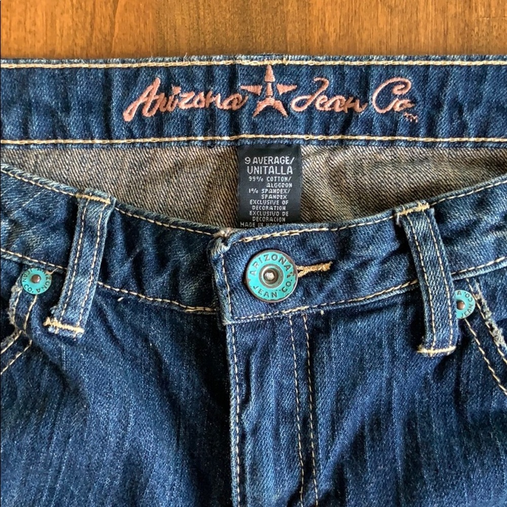 Arizona Brown Washed Jeans Jr’s 9 Average - Picture 5 of 8